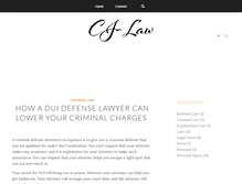 Tablet Screenshot of cj-law.com